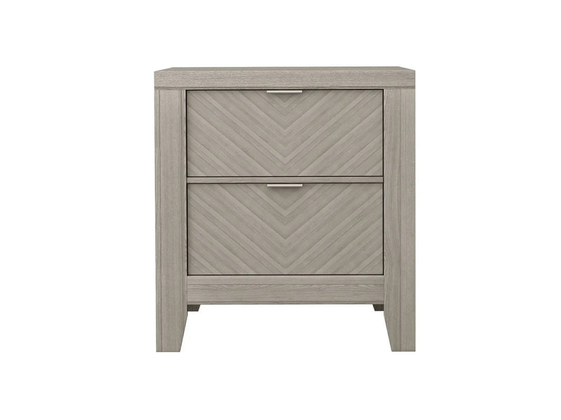 2 Drawer Nightstand - Light Gray by Unique Piece Furniture