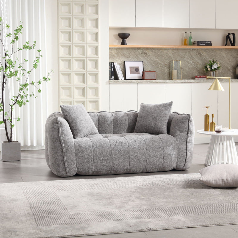 Cozy Beanbag Chair With High Resilience Foam Core For 2 by HouseOfZazla