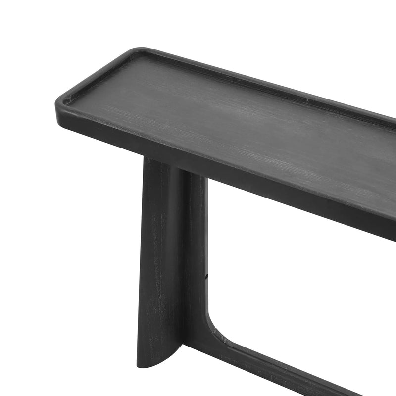 Farmhouse Console Table with Tray Top Design, Solid Wood Frame by HouseOfZazla