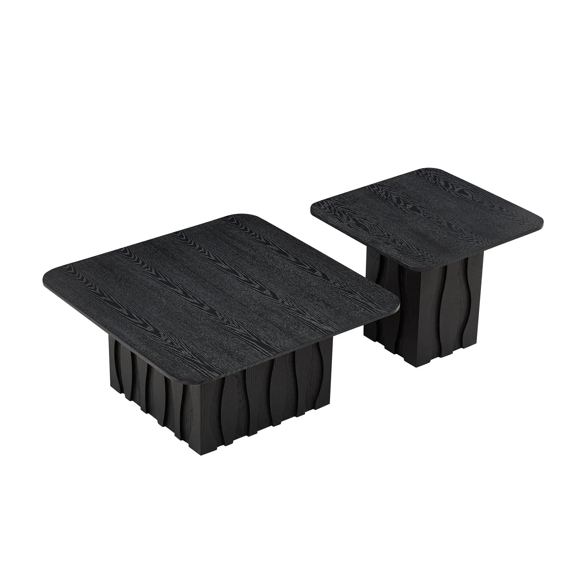 2PCS Nesting Square Coffee Table Set by HouseOfZazla