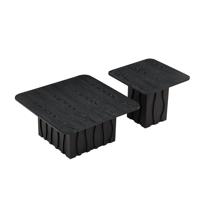 2PCS Nesting Square Coffee Table Set by HouseOfZazla