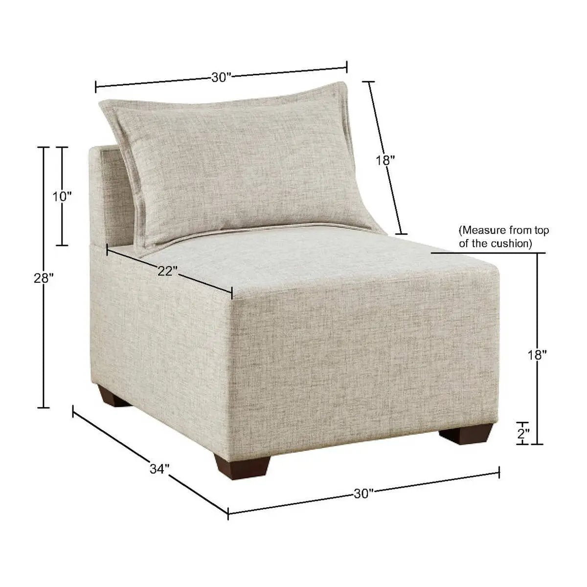 Modular Armless Chair by HouseOfZazla