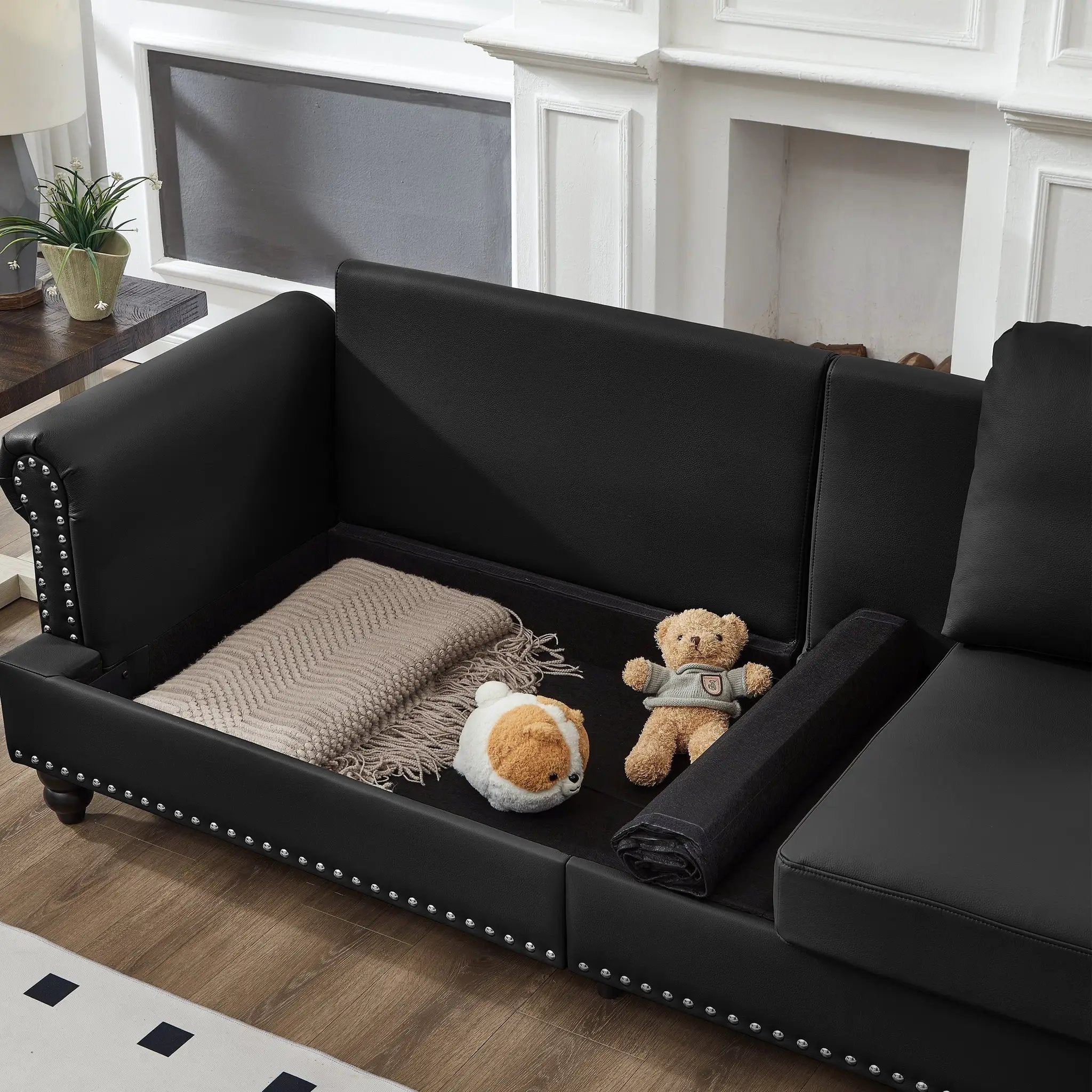 Modern Classic Design Leather Couch Set by HouseOfZazla