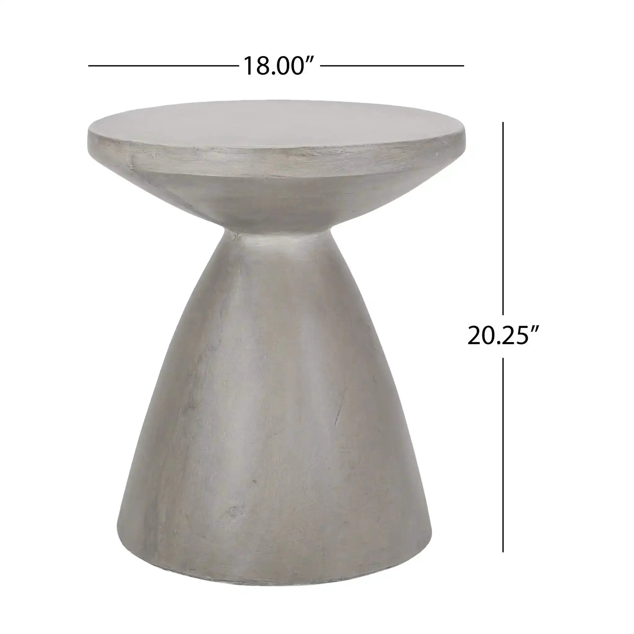 Outdoor / Indoor Lightweight Concrete Side Table by HouseOfZazla