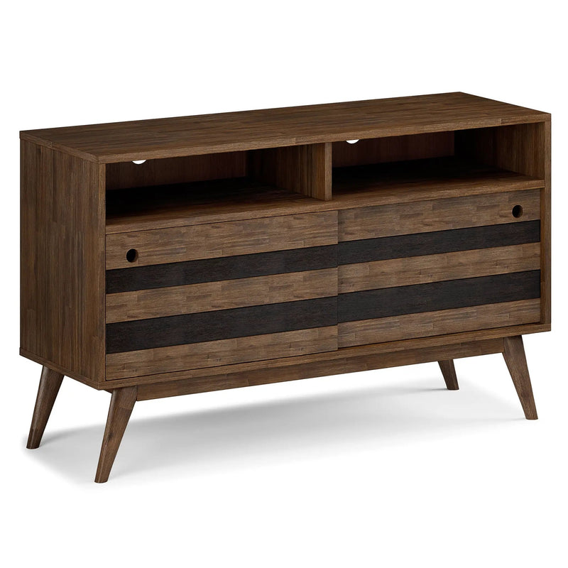 Clarkson - TV Stand - Rustic Natural Aged Brown by Unique Piece Furniture