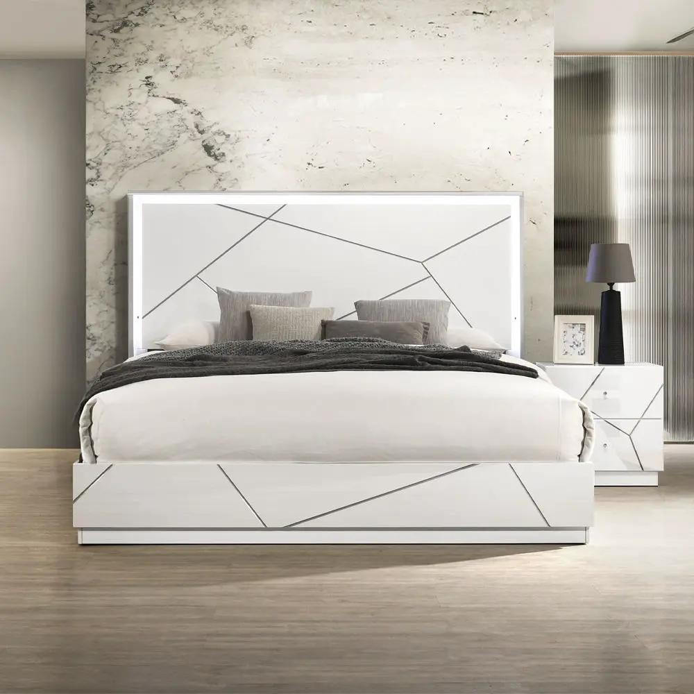 Esther - Bed With LED by Unique Piece Furniture