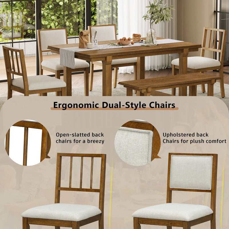 6 Piece Kitchen & Dining Room Furniture by Unique Piece Furniture