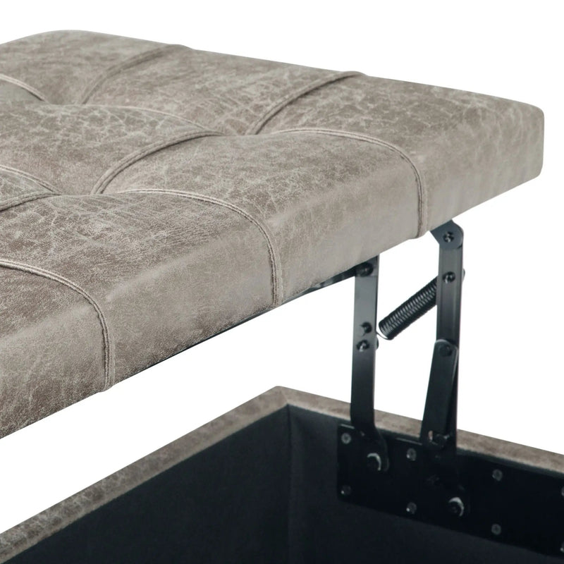Harrison - Upholstered Coffee Table Storage Ottoman by HouseOfZazla