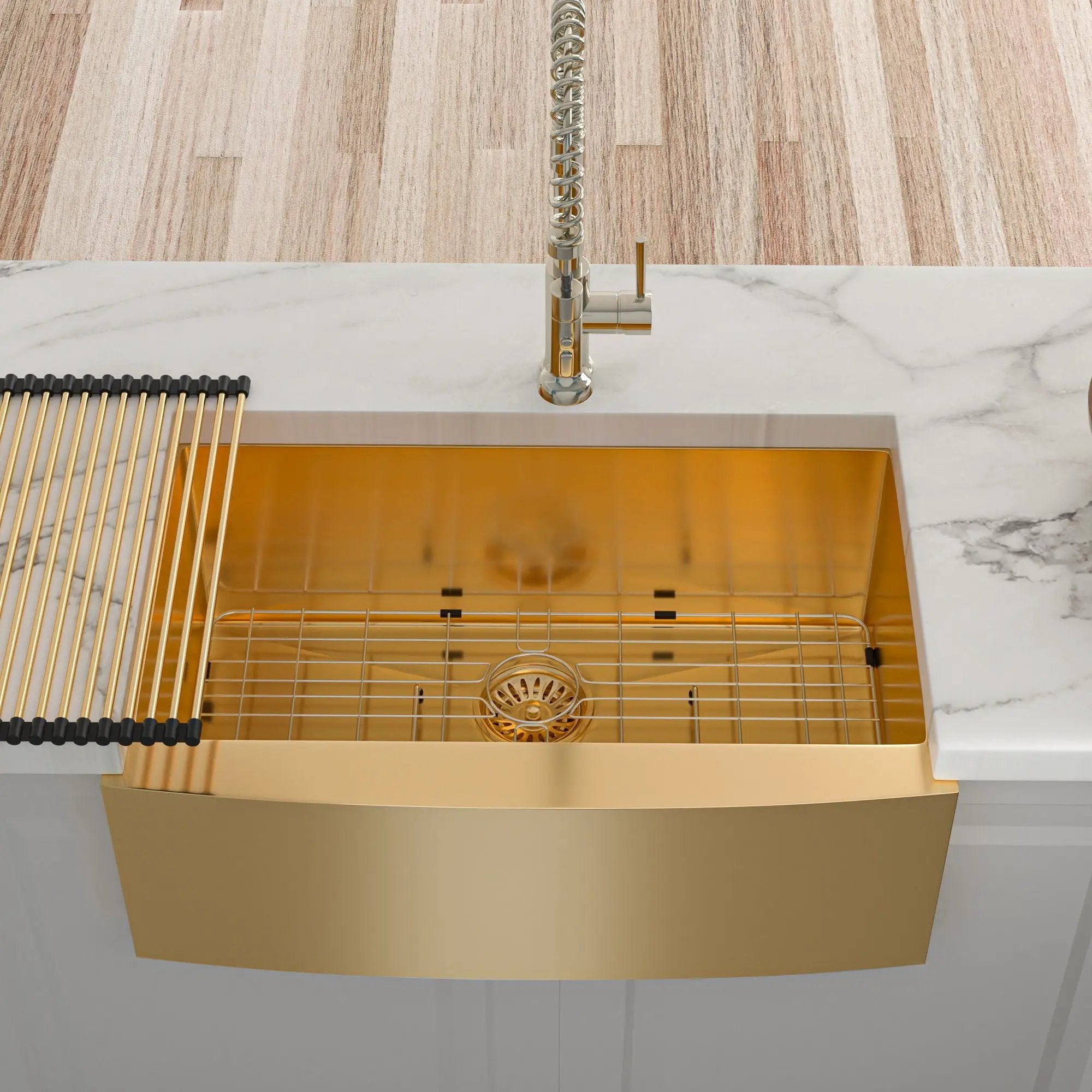 Farmhouse Kitchen Sink, Stainless Steel, Apron Front by HouseOfZazla