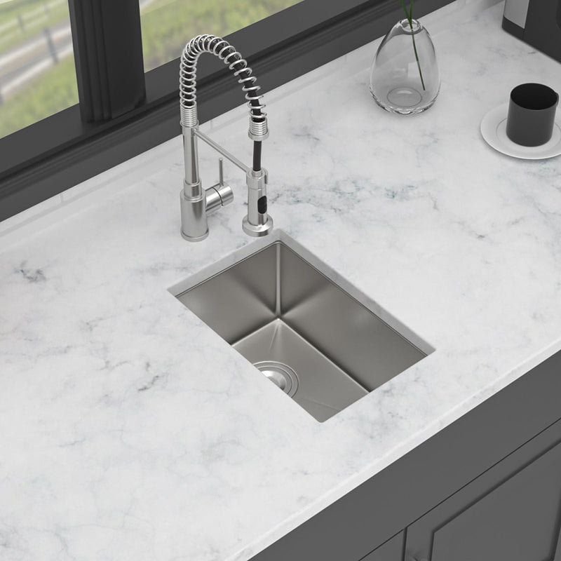 Undermount Steel Kitchen Sink, Deep Single Bowl Basin by HouseOfZazla
