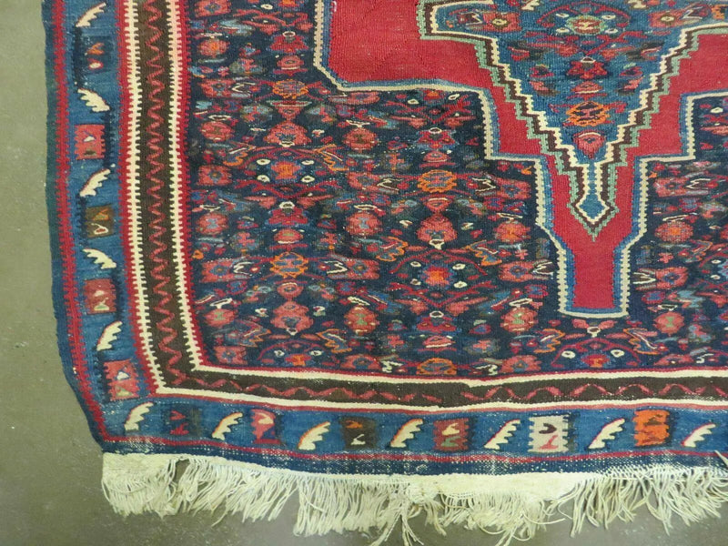 4' X 5' Antique Handmade Turkish Wool Kilim Flat weave Rug Blanket Tribal by Jewel Rugs