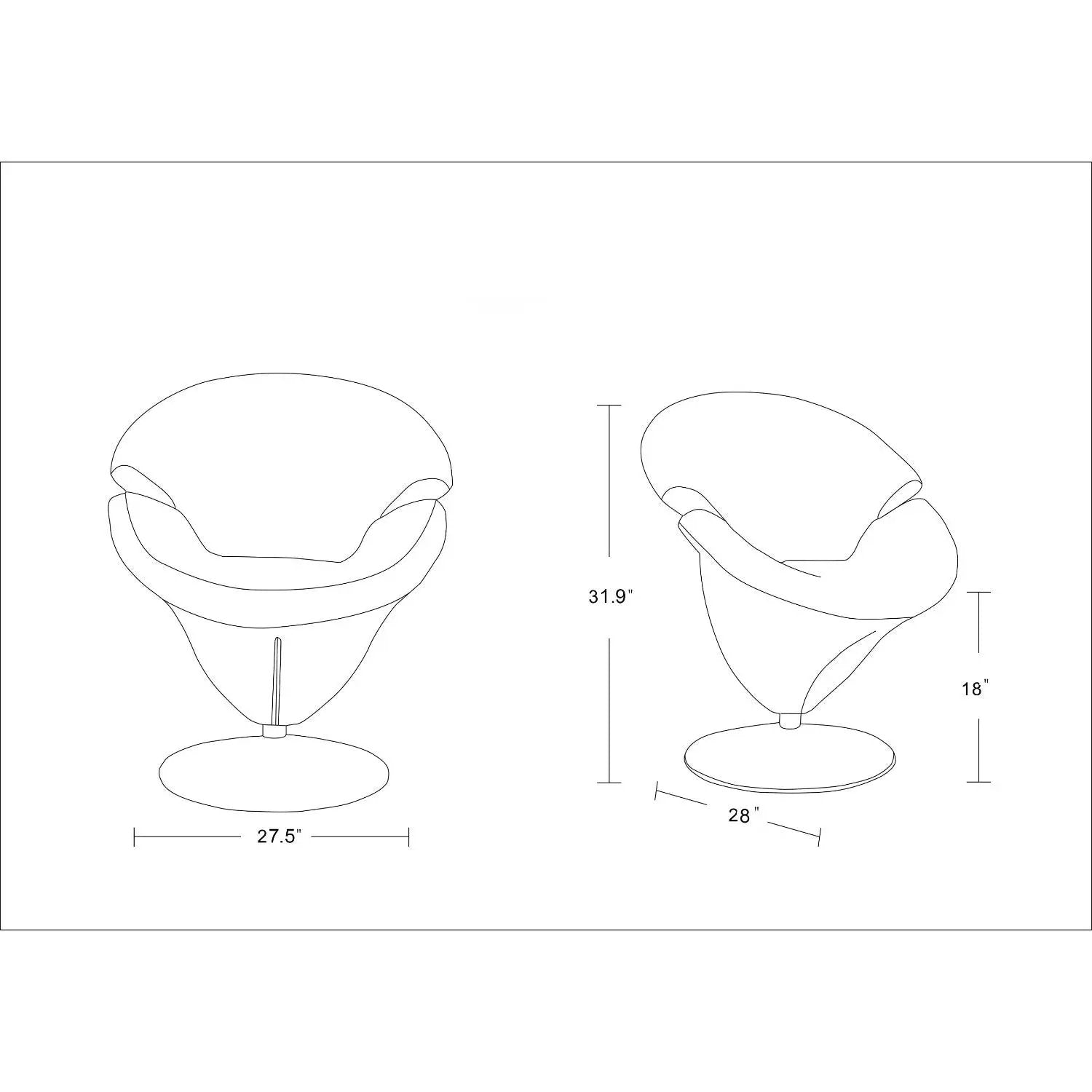 Tulip - Swivel Lounge Chair by HouseOfZazla