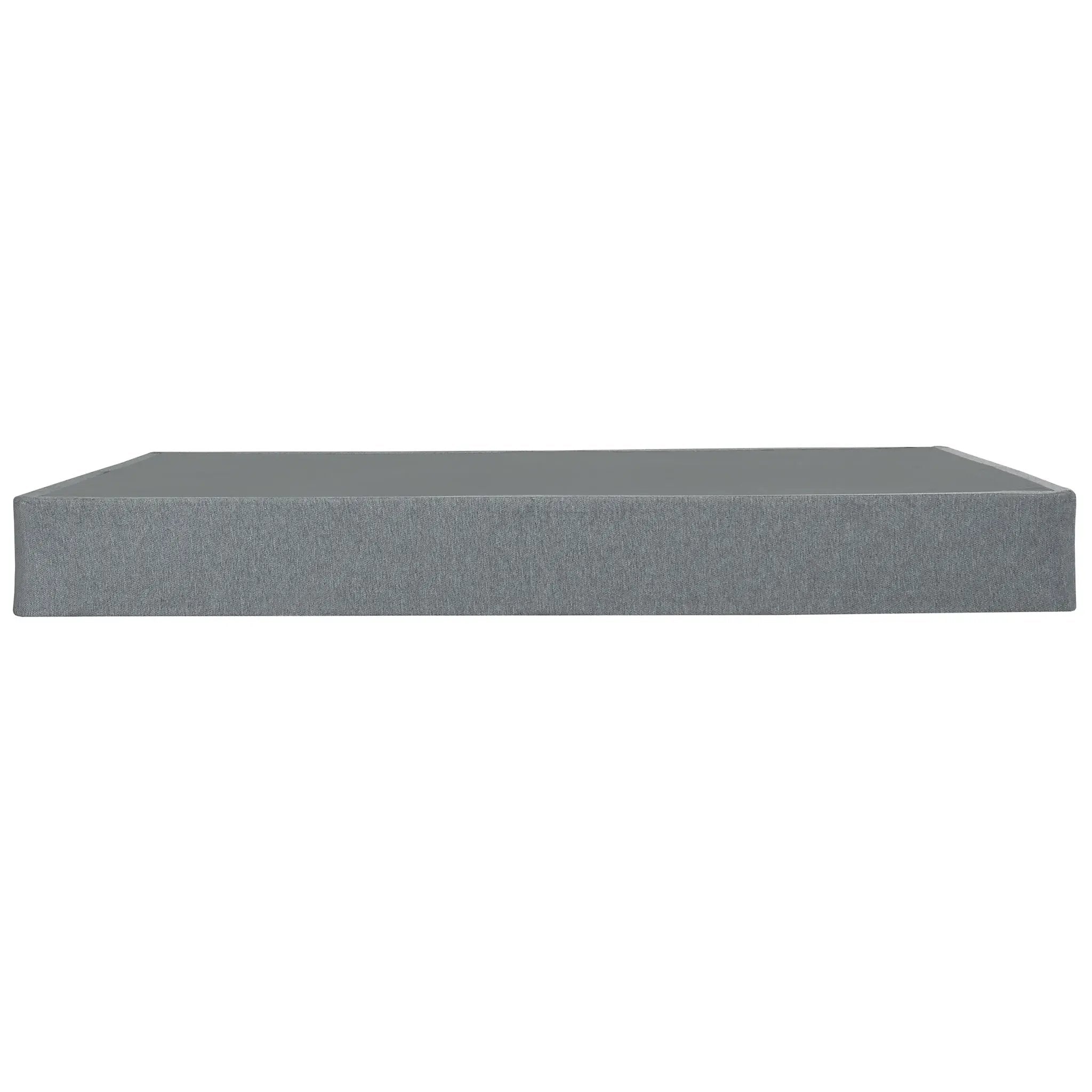 Foldable 9" Twin Size Metal Mattress Box Spring Foundation Bedroom Furniture Bed Base - Gray by Unique Piece Furniture
