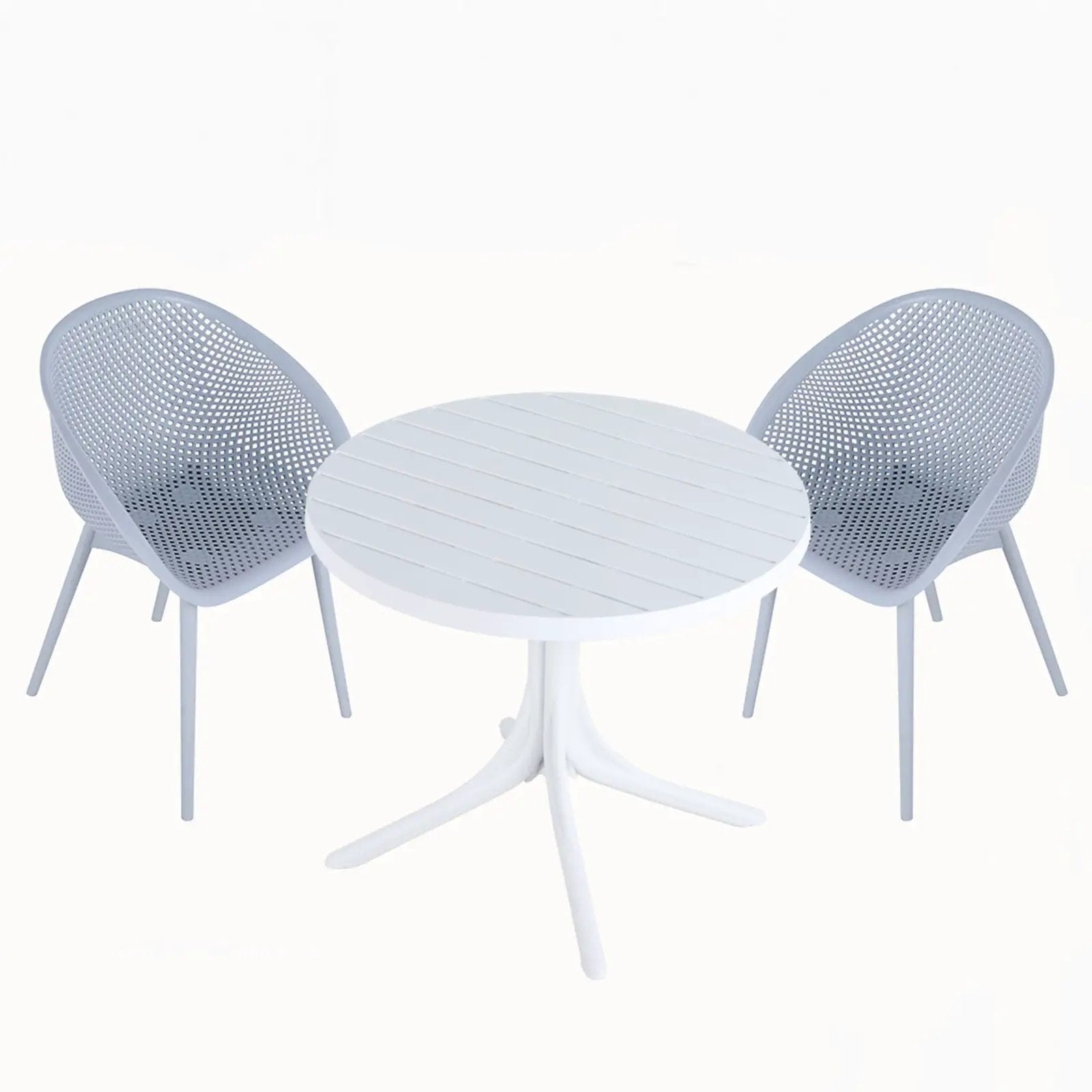 Modern Lounge Chair Set With Round Table by Unique Piece Furniture