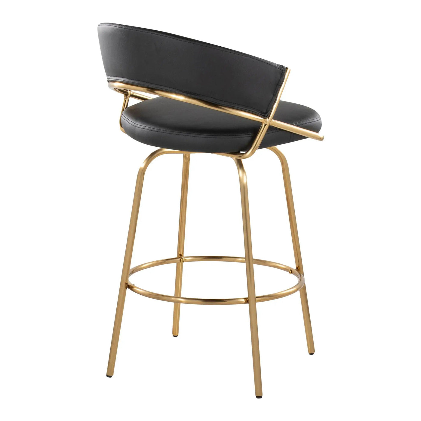 Jie - Glam Fixed Height Counter Stool (Set of 2) by HouseOfZazla