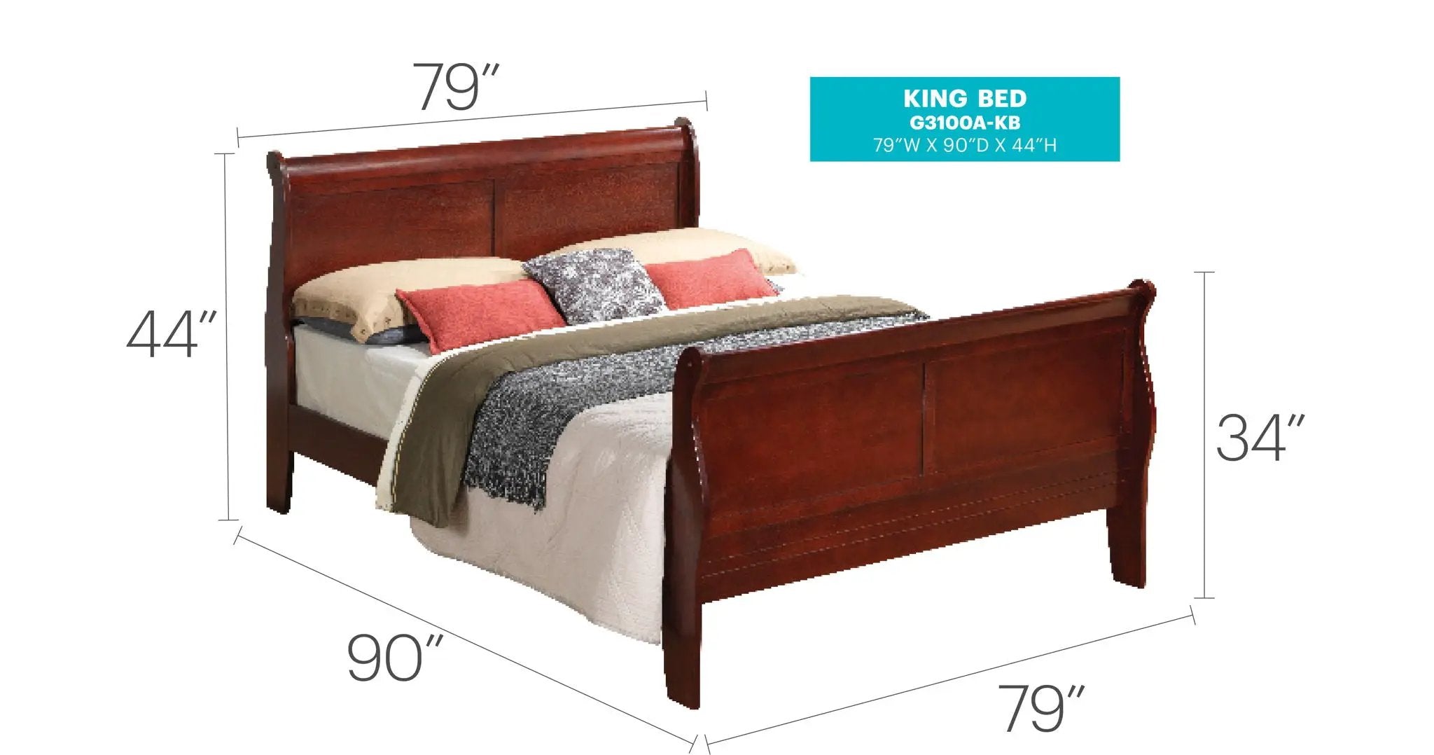 Panel Sleigh Bed by HouseOfZazla