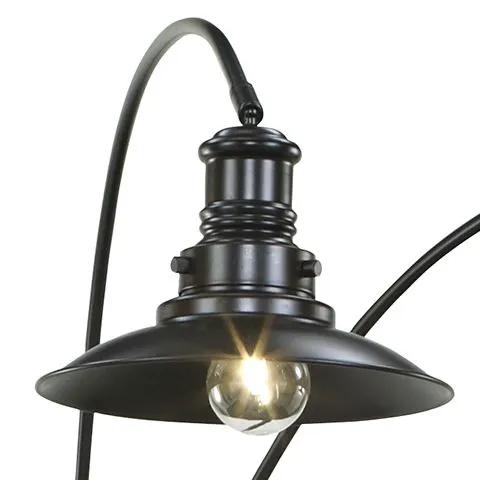 Sheriel - Metal Arc Lamp - Black by Unique Piece Furniture