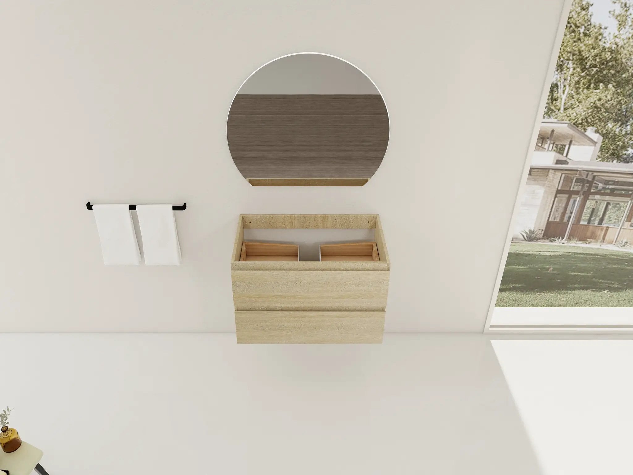 30" Wall-Mounted Bathroom Vanity Cabinet by HouseOfZazla