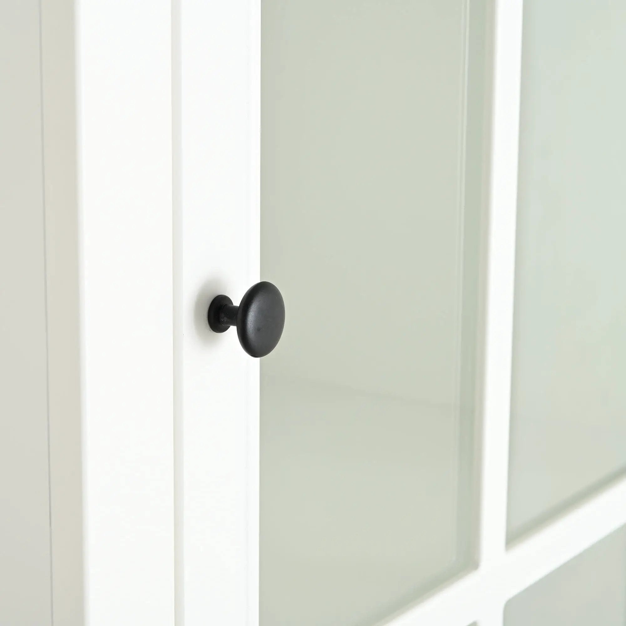 Retro Style Hutch Cabinet With Glass Door, China Cabinet For Home by HouseOfZazla