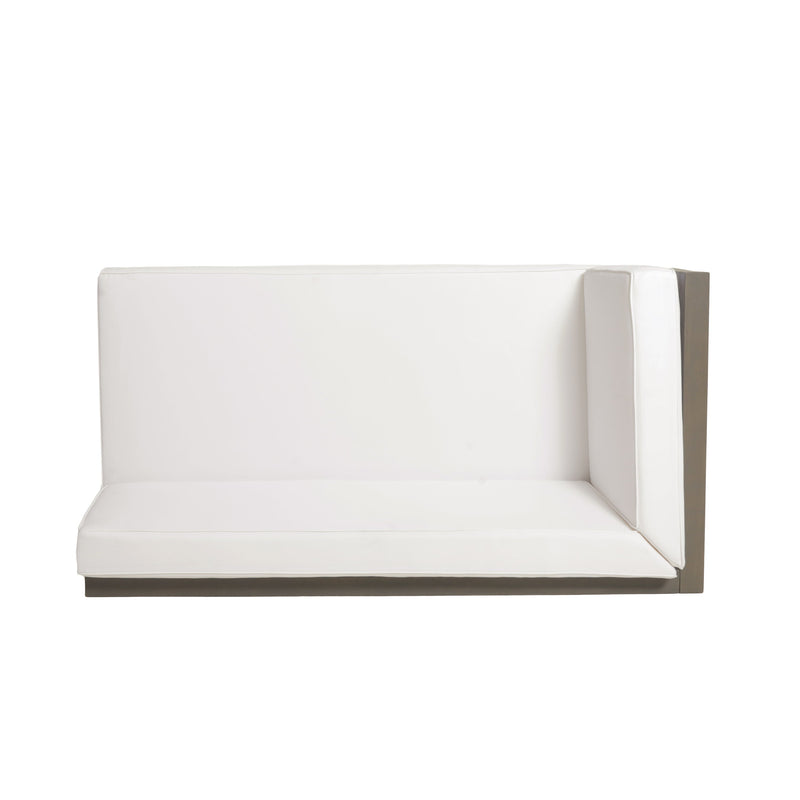 Brava X-Back 4-Piece White Outdoor Sofa Set by HouseOfZazla