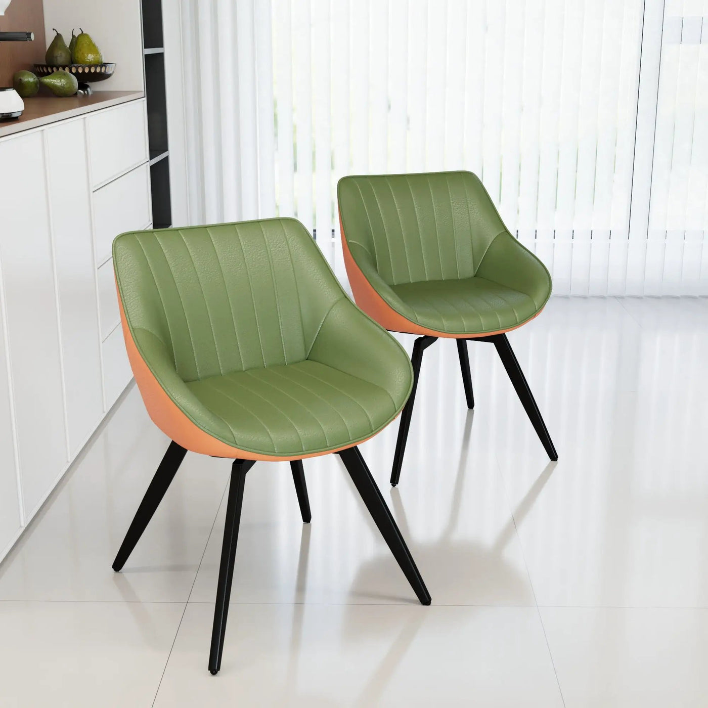 Modern Medieval Kitchen Dining Chair With 360 ° Rotation by HouseOfZazla