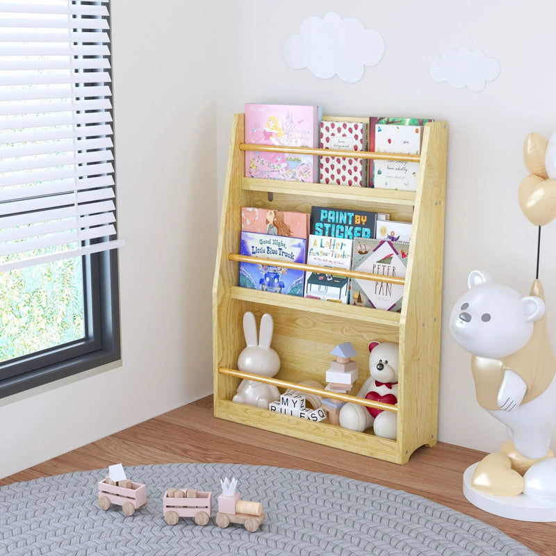 3 Tier Book Shelf, Compact Storage For Bedrooms by Unique Piece Furniture