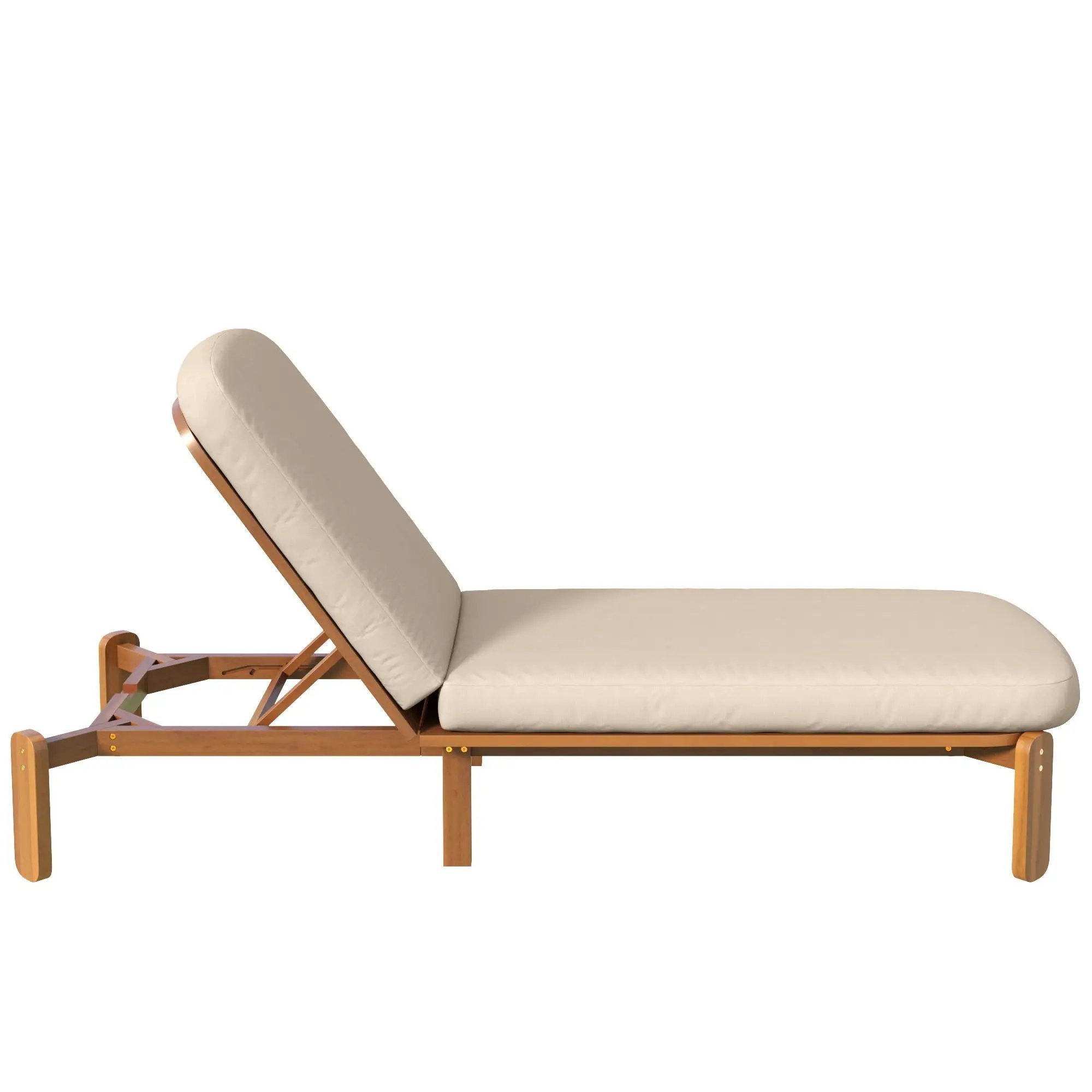 Outdoor Chaise Lounge With Adjustable Backrest by HouseOfZazla