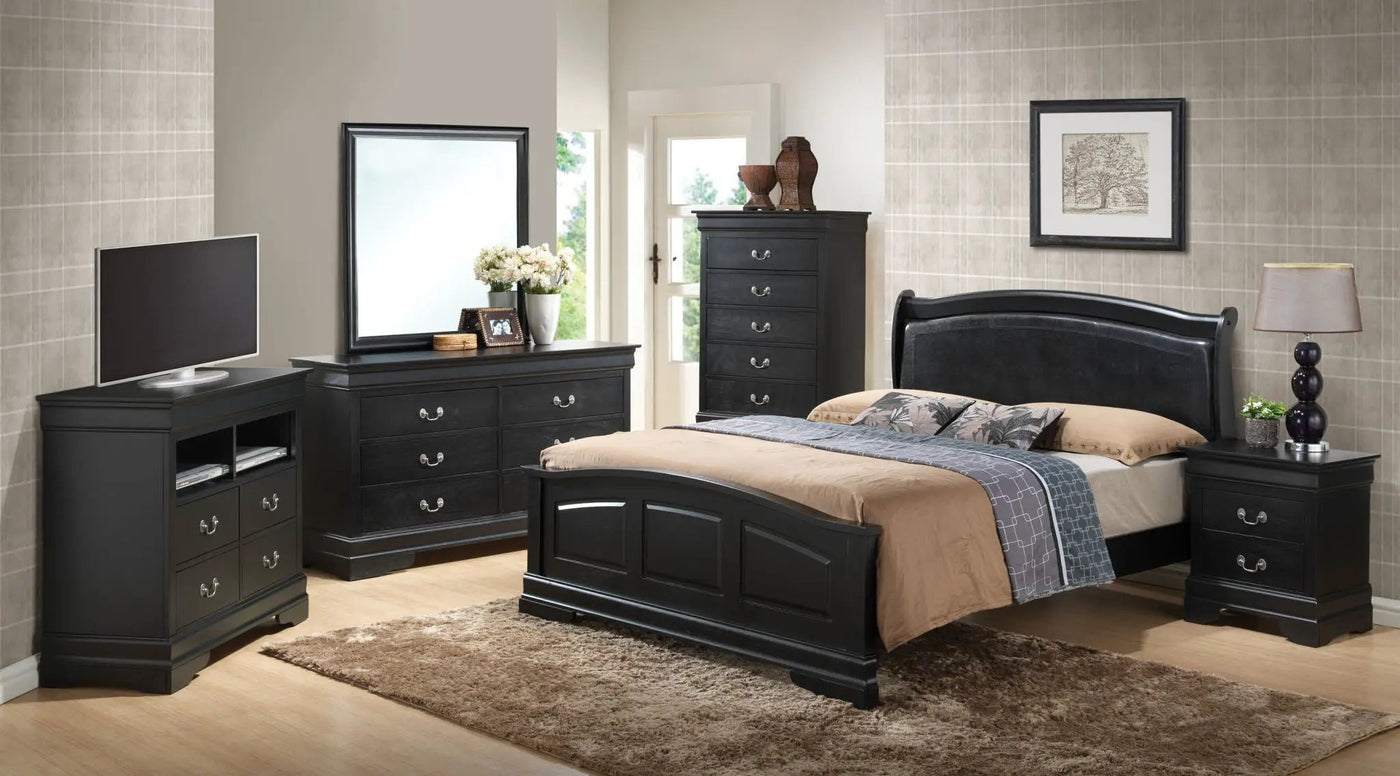 Panel Sleigh Bed Elegantly Crafted by HouseOfZazla