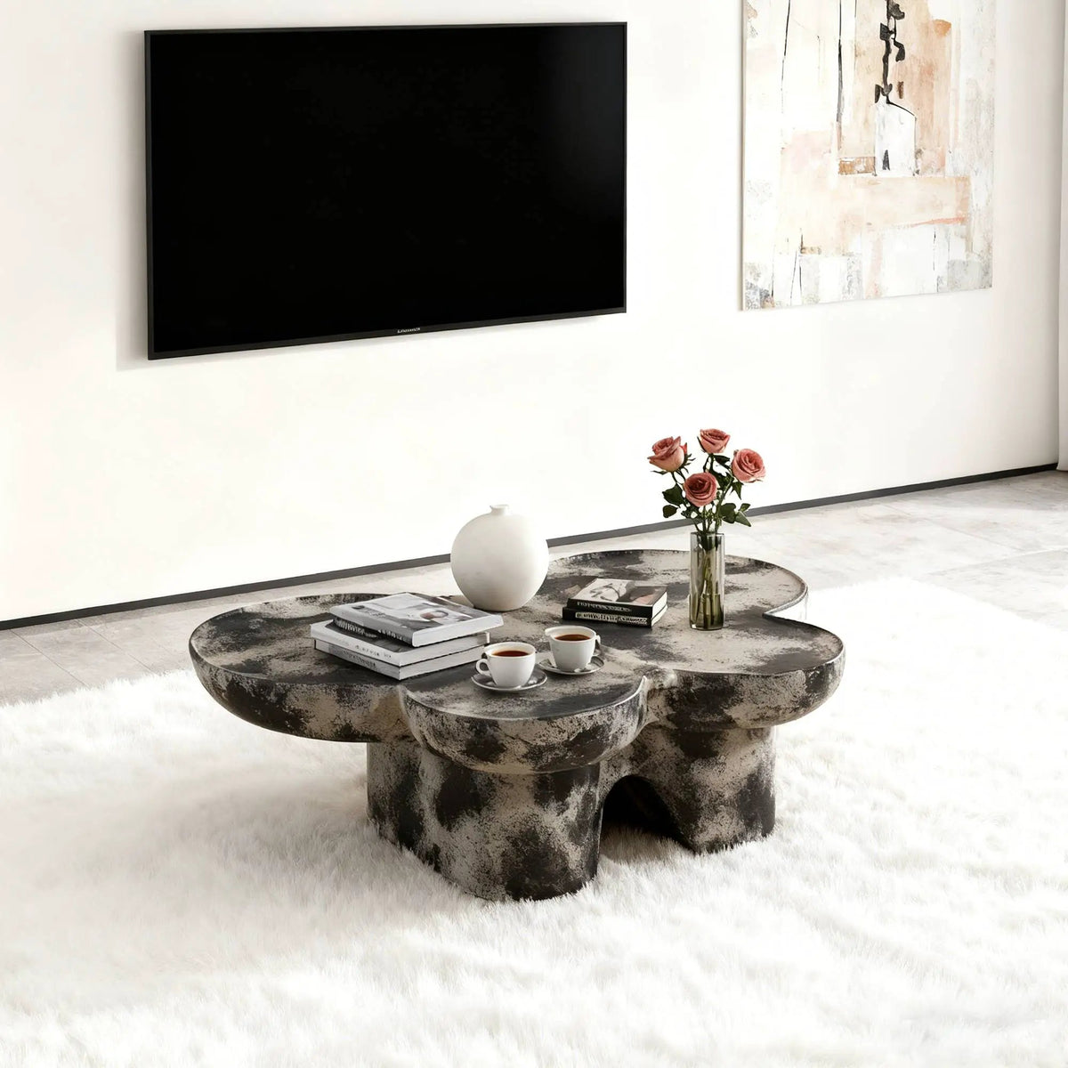 Butterfly Design Style Coffee Table – Imitation by HouseOfZazla