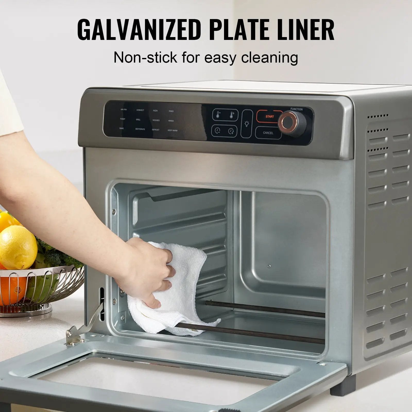 12-in-1 Air Fryer Toaster Oven 25L Stainless Steel 1700W by HouseOfZazla