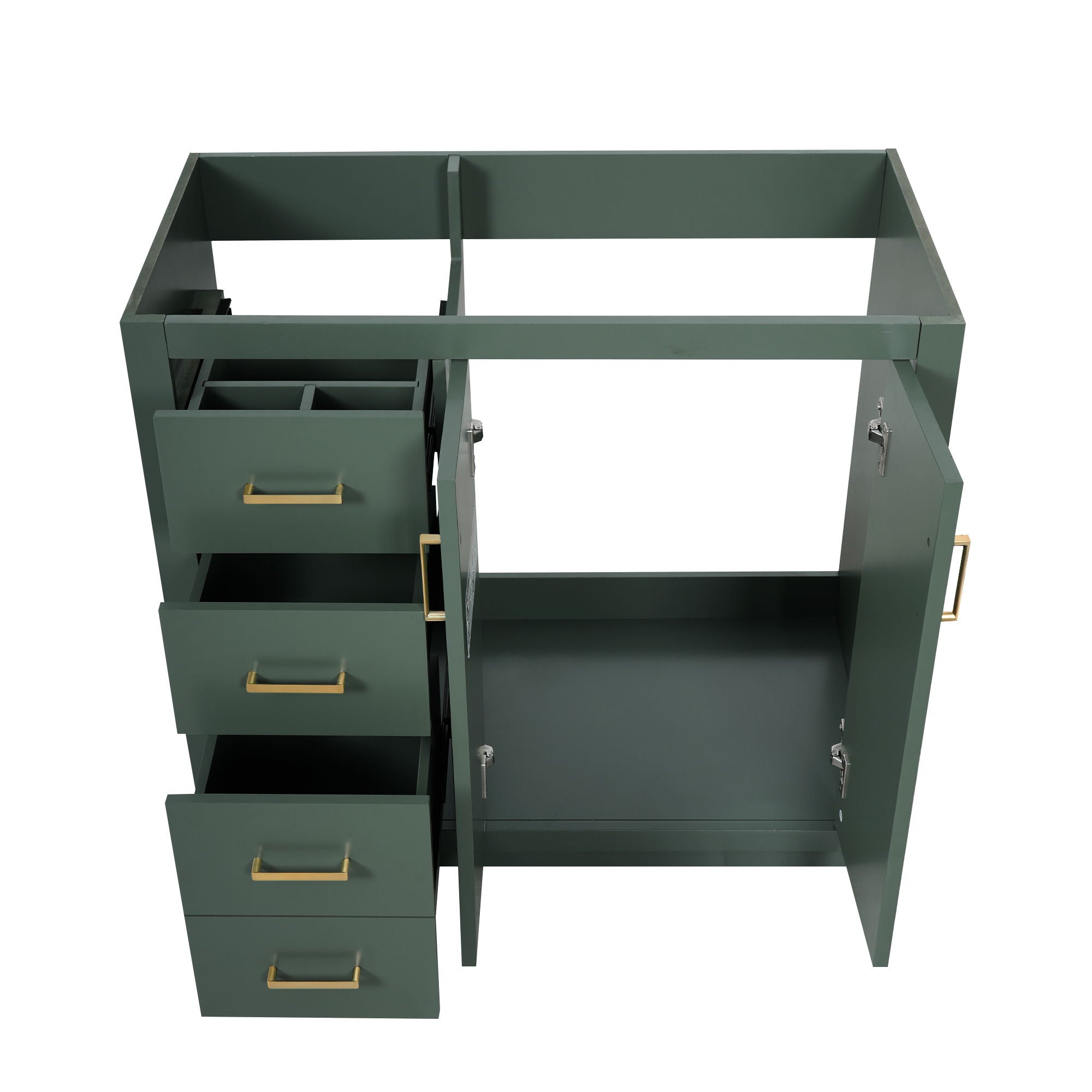 Retro Style Bathroom Vanity, 3 Drawers & Soft Closing Doors by HouseOfZazla