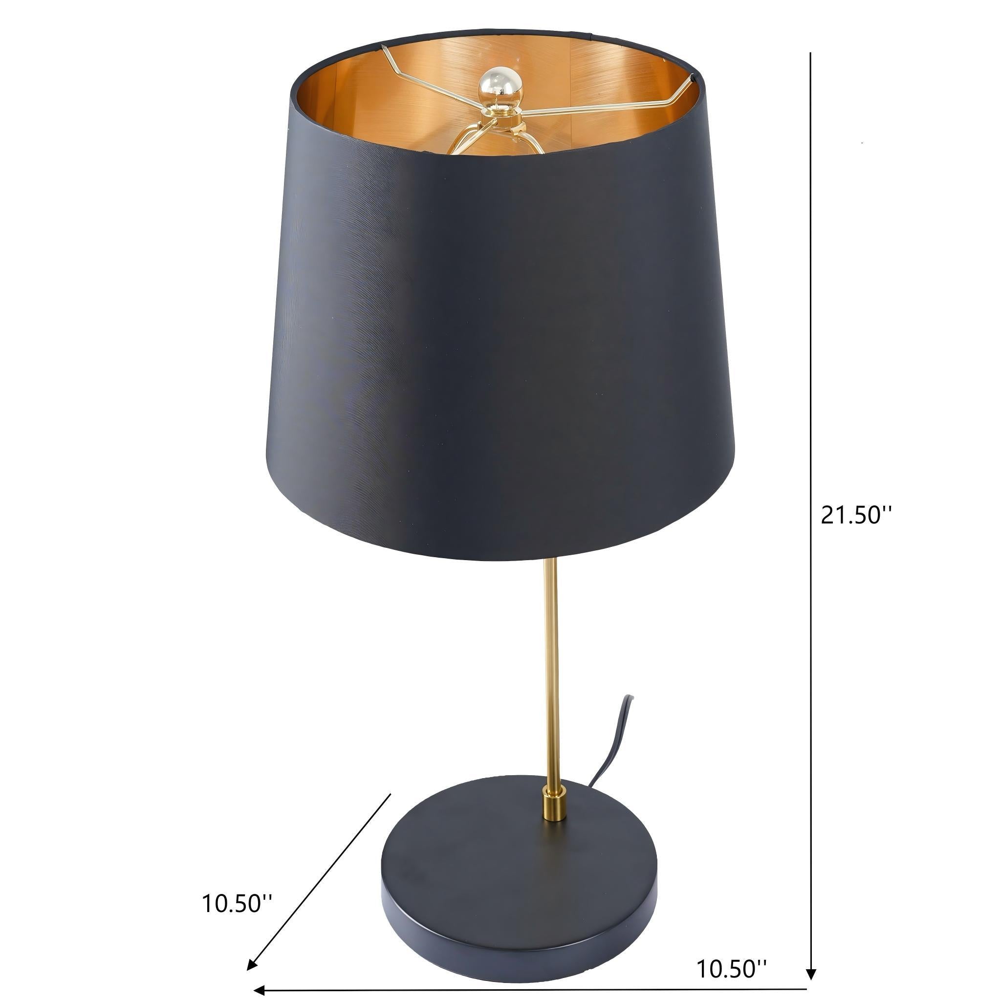 Desk Lamp For Bedside And Table Use - Black by HouseOfZazla