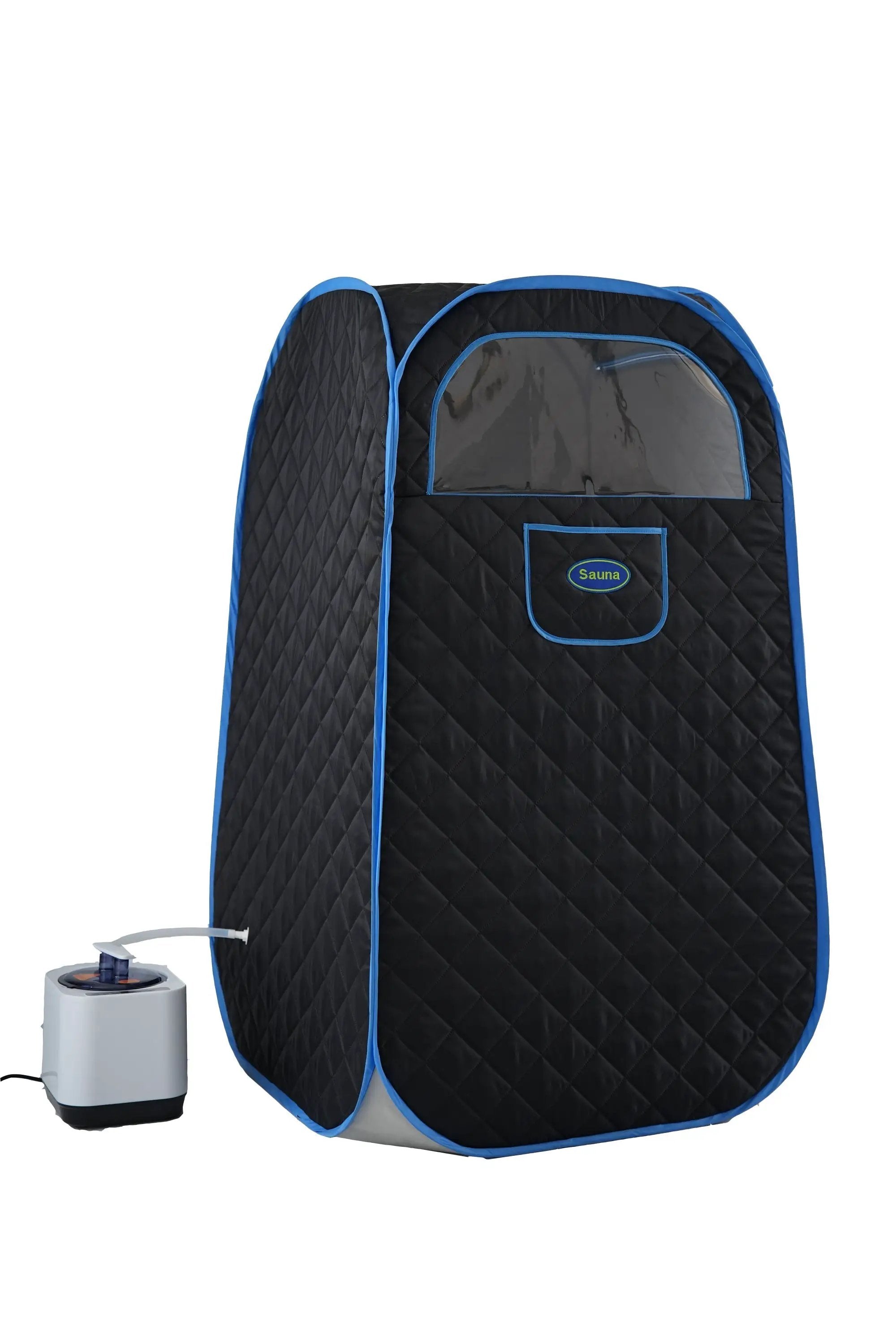 Portable Folding Full size Steam Sauna with 1000W&2.2L steam Generator. Personal Sauna Tent for Relaxation & Spa at home. Fast heating. Folding Steel Rim, it's easy to install, with FCC certification. by HouseOfZazla