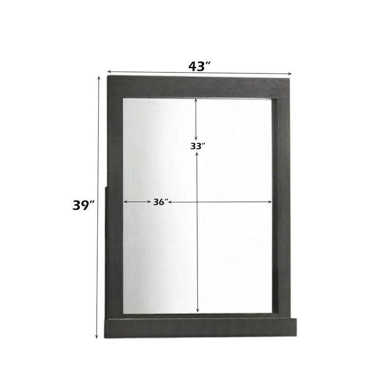 Lantha - Mirror - Gray Oak by Unique Piece Furniture