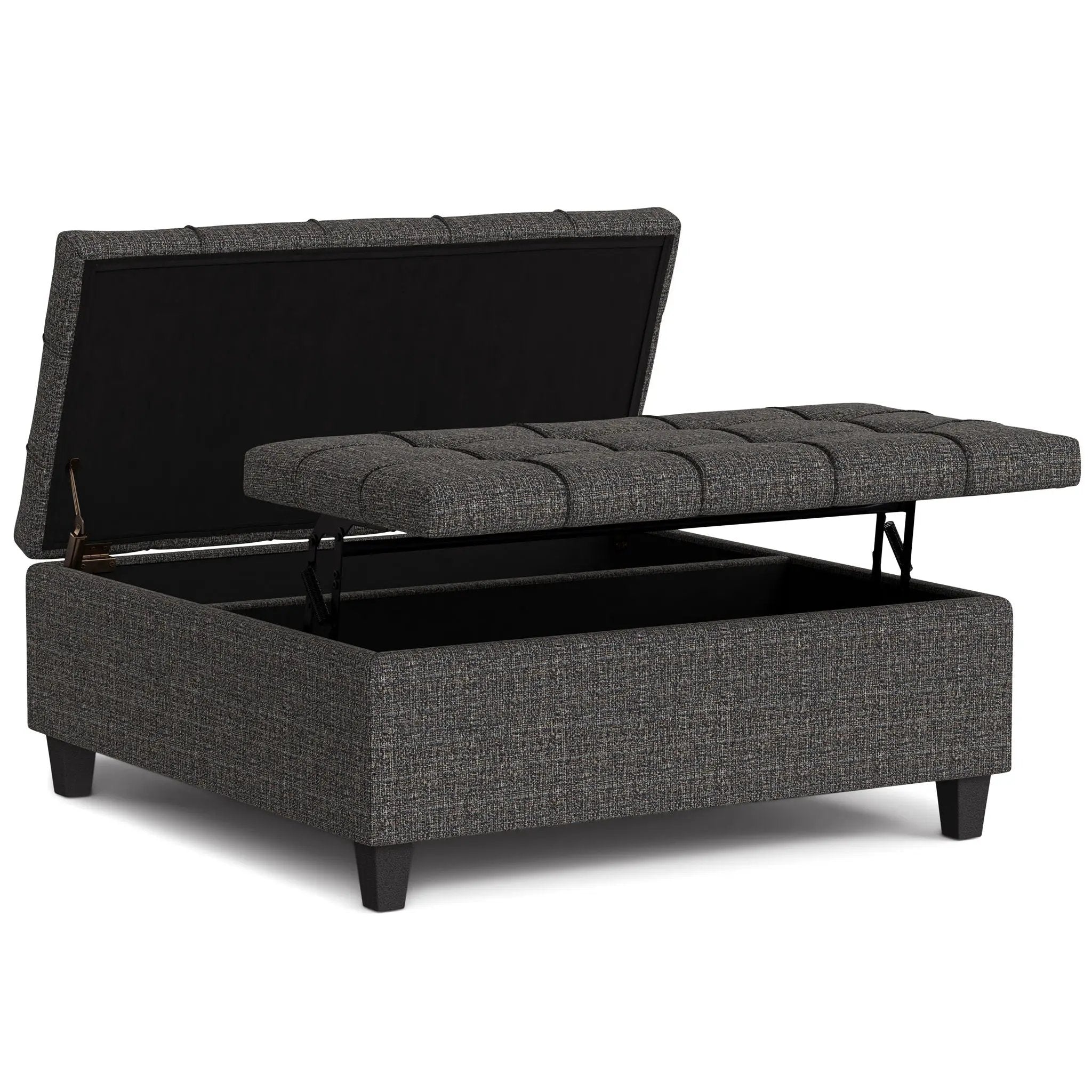 Harrison - Upholstered Coffee Table Storage Ottoman by HouseOfZazla