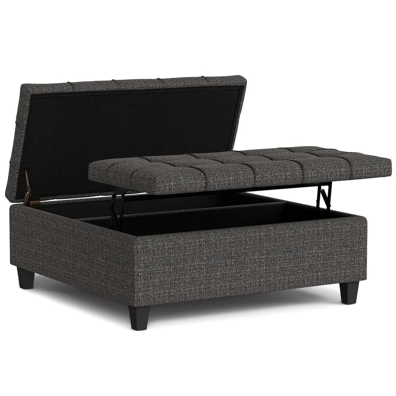 Harrison - Upholstered Coffee Table Storage Ottoman by HouseOfZazla