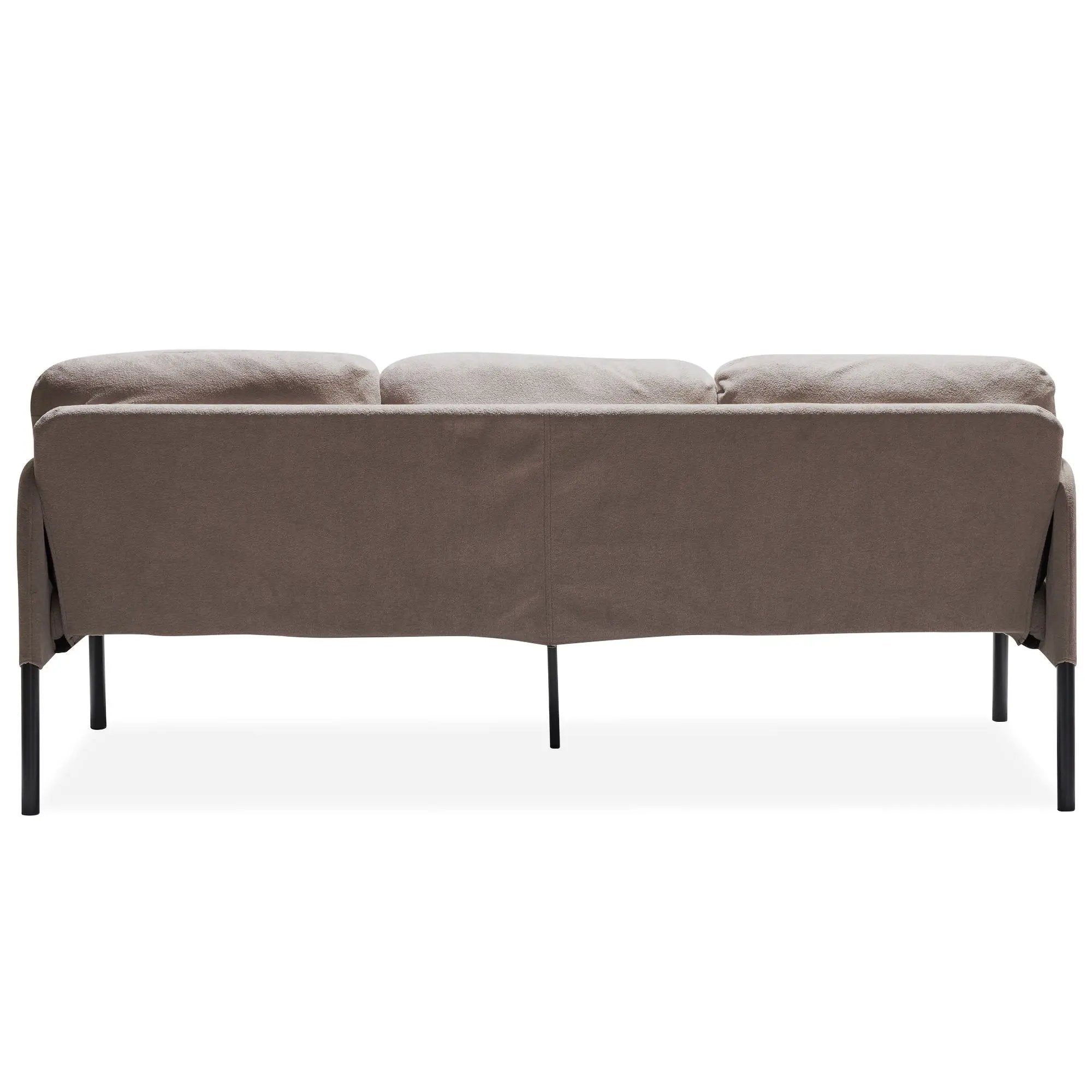 Modern L Shaped 3 Seater Sofa With Ottoman, Upholstered Couch For Small Spaces by HouseOfZazla