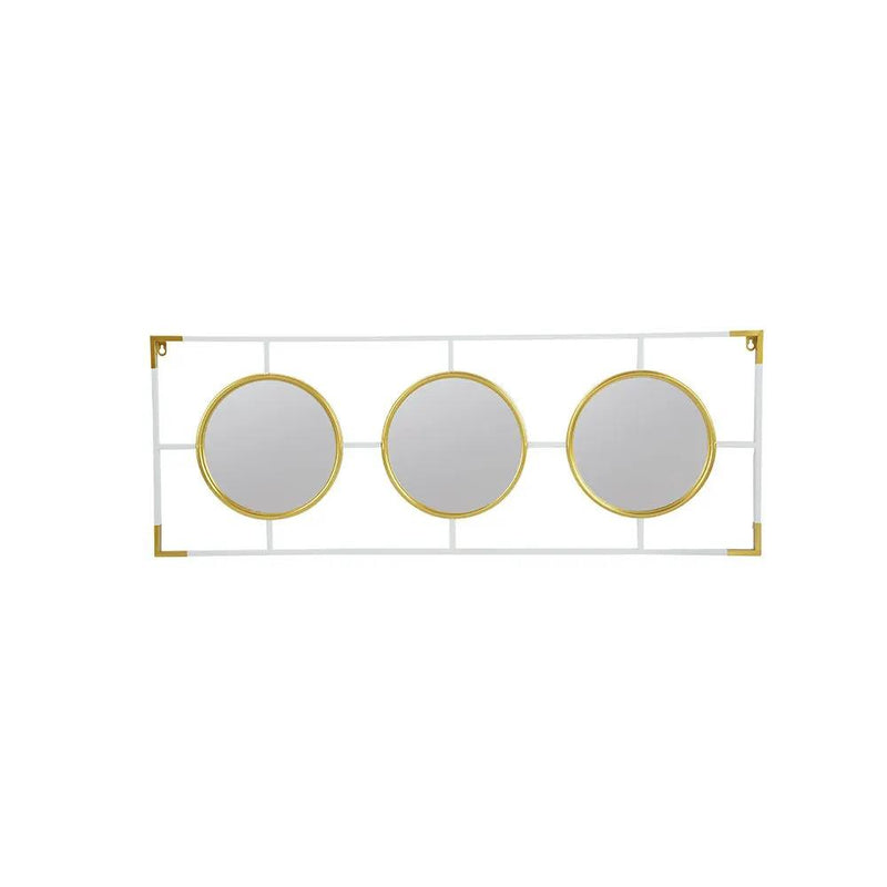 3 Mirror Piece Wall Mirror InRectangular Frame, Home Wall Decor For Bedroom Living Room