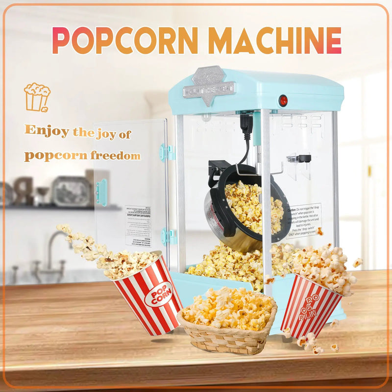 Portable Popcorn Maker Machine with Warming Deck by HouseOfZazla