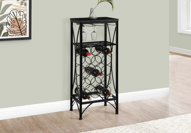 Home Bar Wine Rack – Black by HouseOfZazla