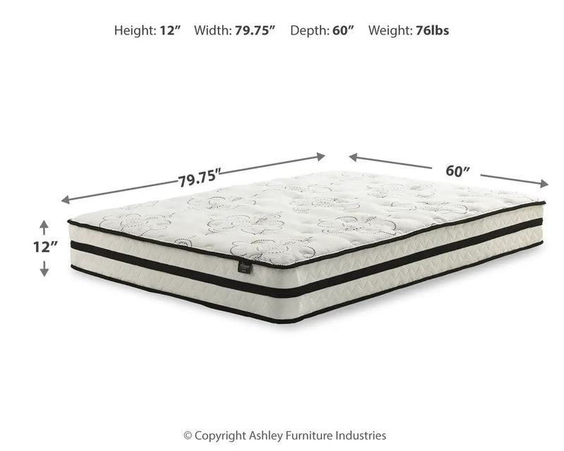 Chime 12 Inch Hybrid - Ultra Plush Hybrid Mattress by Unique Piece Furniture