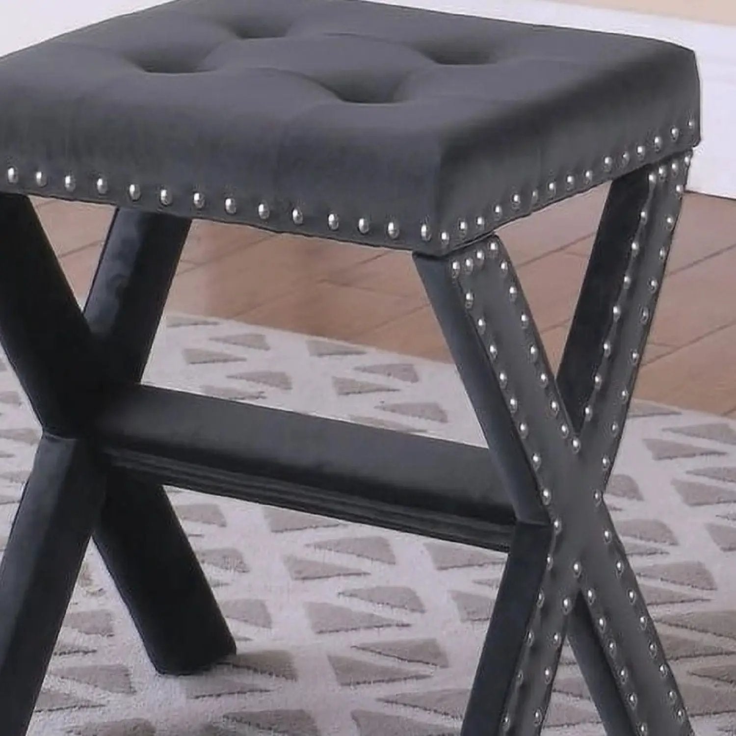 Upholstered Accent Bench With Nailhead Trim by Unique Piece Furniture