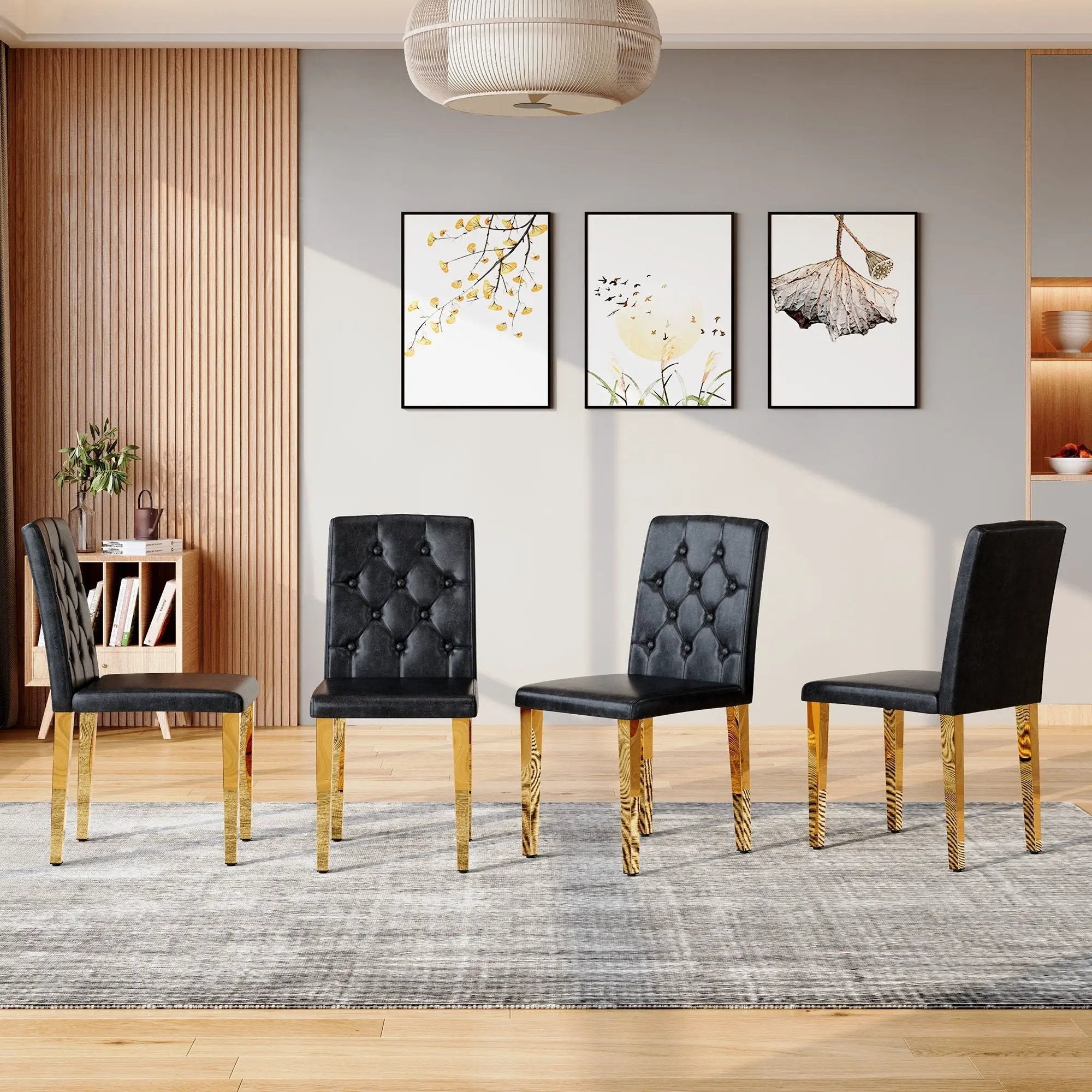 Dining Chairs With Ergonomic Buckle Backrest Comfort by HouseOfZazla