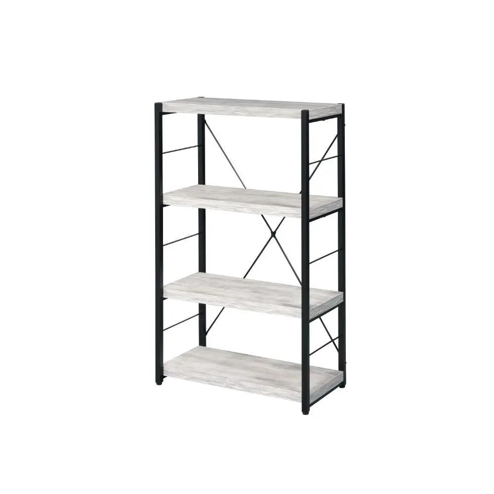 Jurgen - Bookshelf - Antique White & Black by Unique Piece Furniture