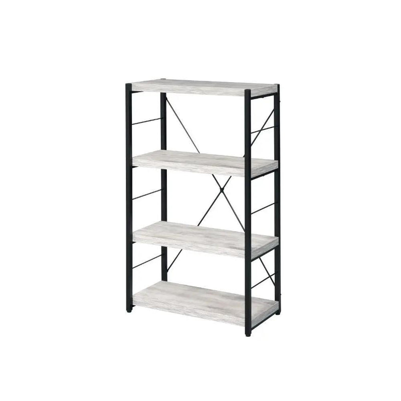 Jurgen - Bookshelf - Antique White & Black by Unique Piece Furniture