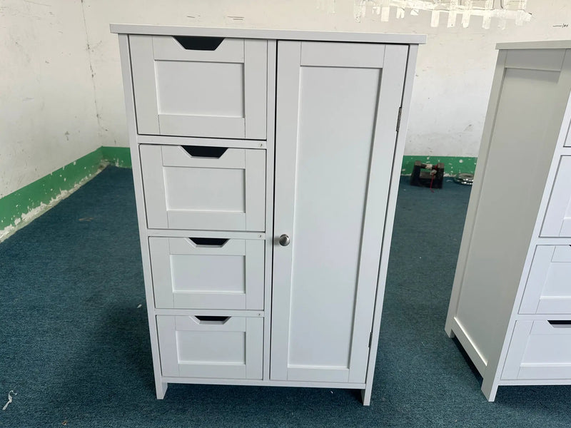 Bathroom Storage Cabinet with 4 Drawers and 1 Door by HouseOfZazla