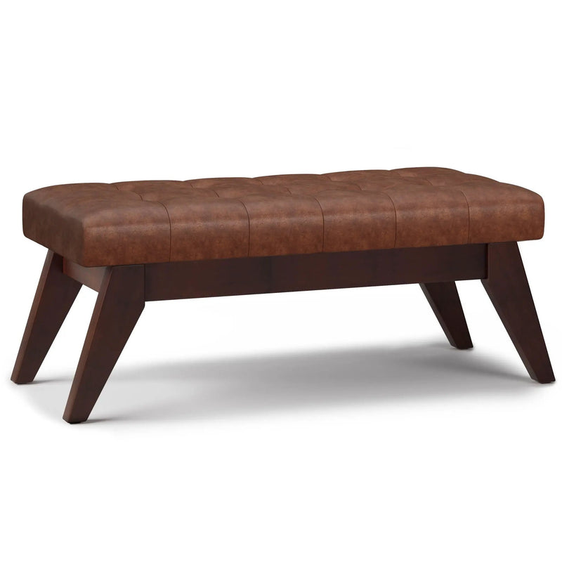 Draper - Upholstered Mid Century Tufted Ottoman Bench by HouseOfZazla