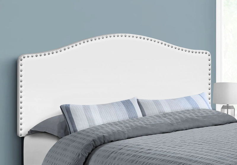 Queen Size Upholstered Bed Headboard - White, Transitional by HouseOfZazla
