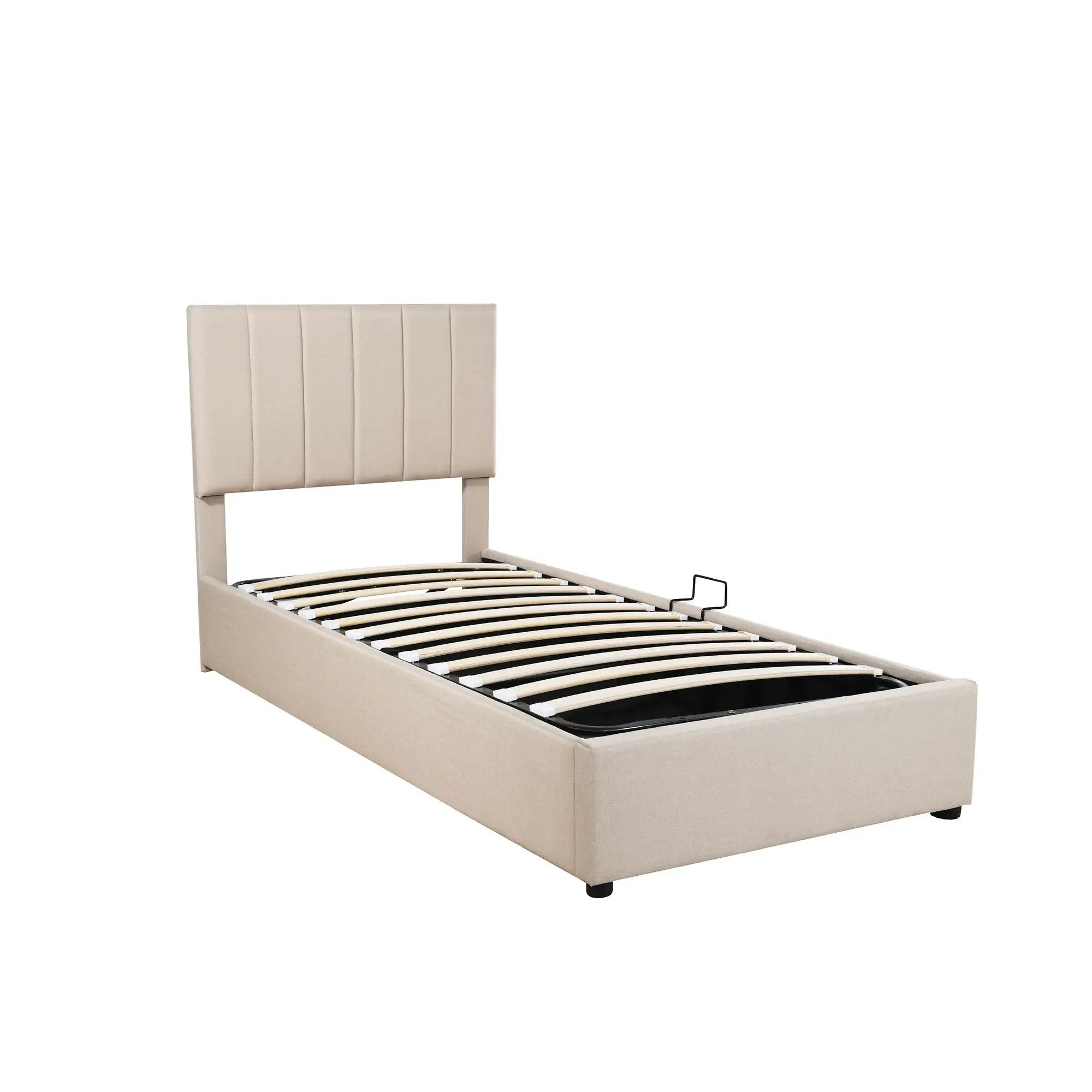 Upholstered Platform Bed With A Hydraulic Storage System by HouseOfZazla