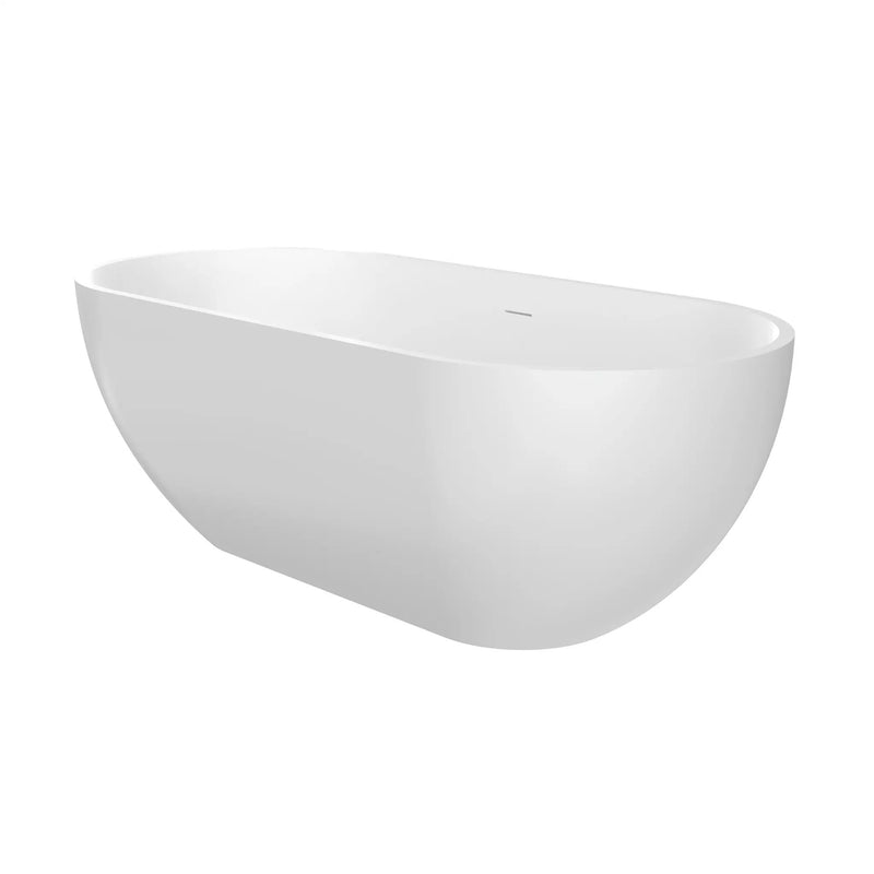 63 Inch Artificial Stone Solid Surface Freestanding Bathtub by HouseOfZazla